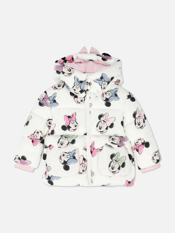 Primark Disney's Minnie Mouse Puffer Jacket Pink Hot