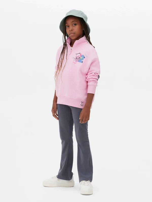 Primark Disney’s Stitch And Angel Half-Zip Pullover Pink Best Sale