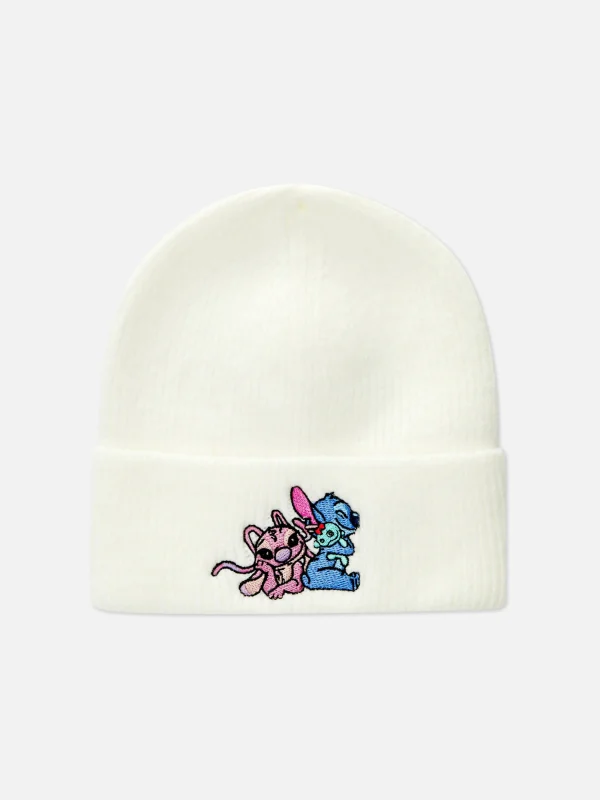 Primark Disney’s Stitch Ribbed Beanie Ivory Discount