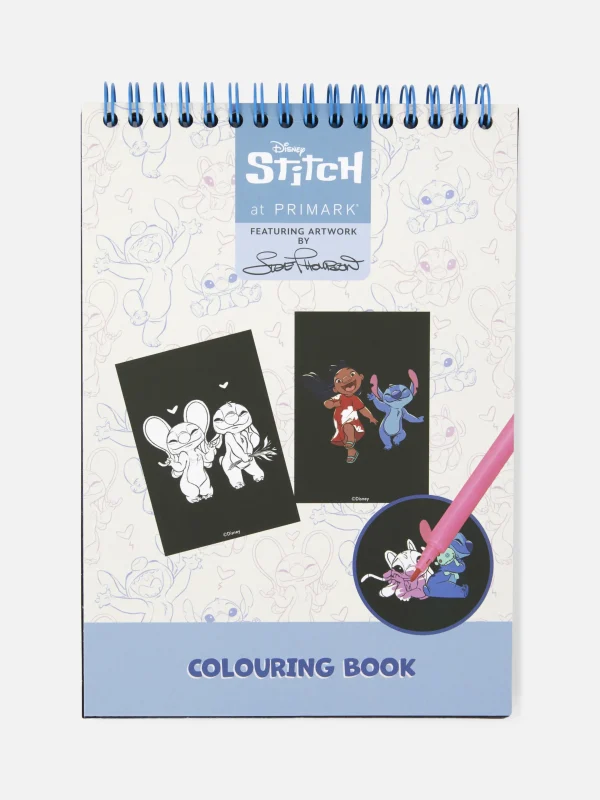 Primark Disney’s Stitch Velvet Coloring Book Pink Shop