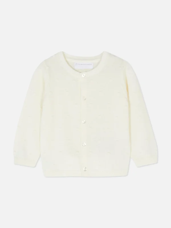 Primark Dotted Cardigan Ivory New