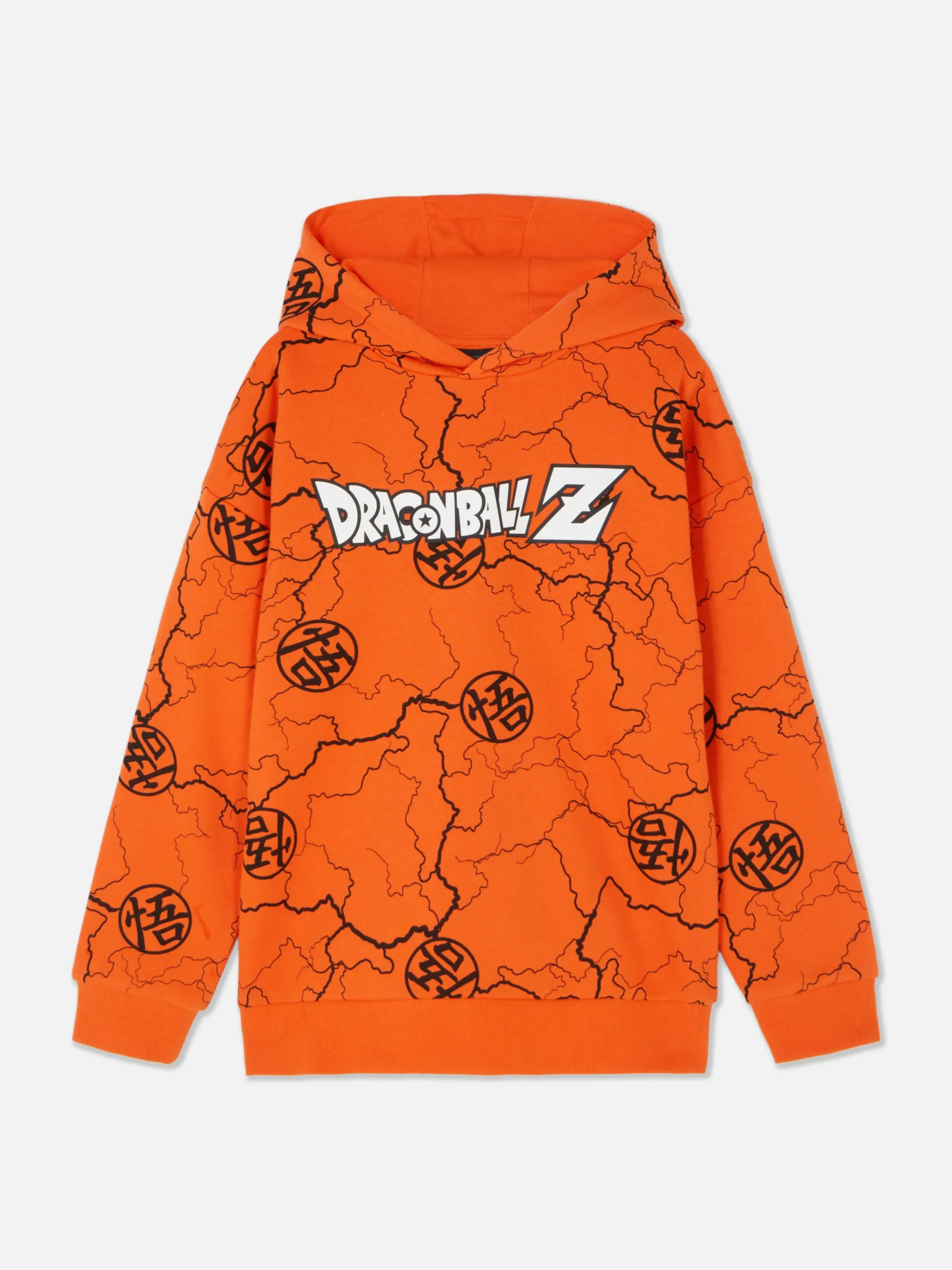 Primark Dragon Ball Z Logo Hoodie Orange Shop