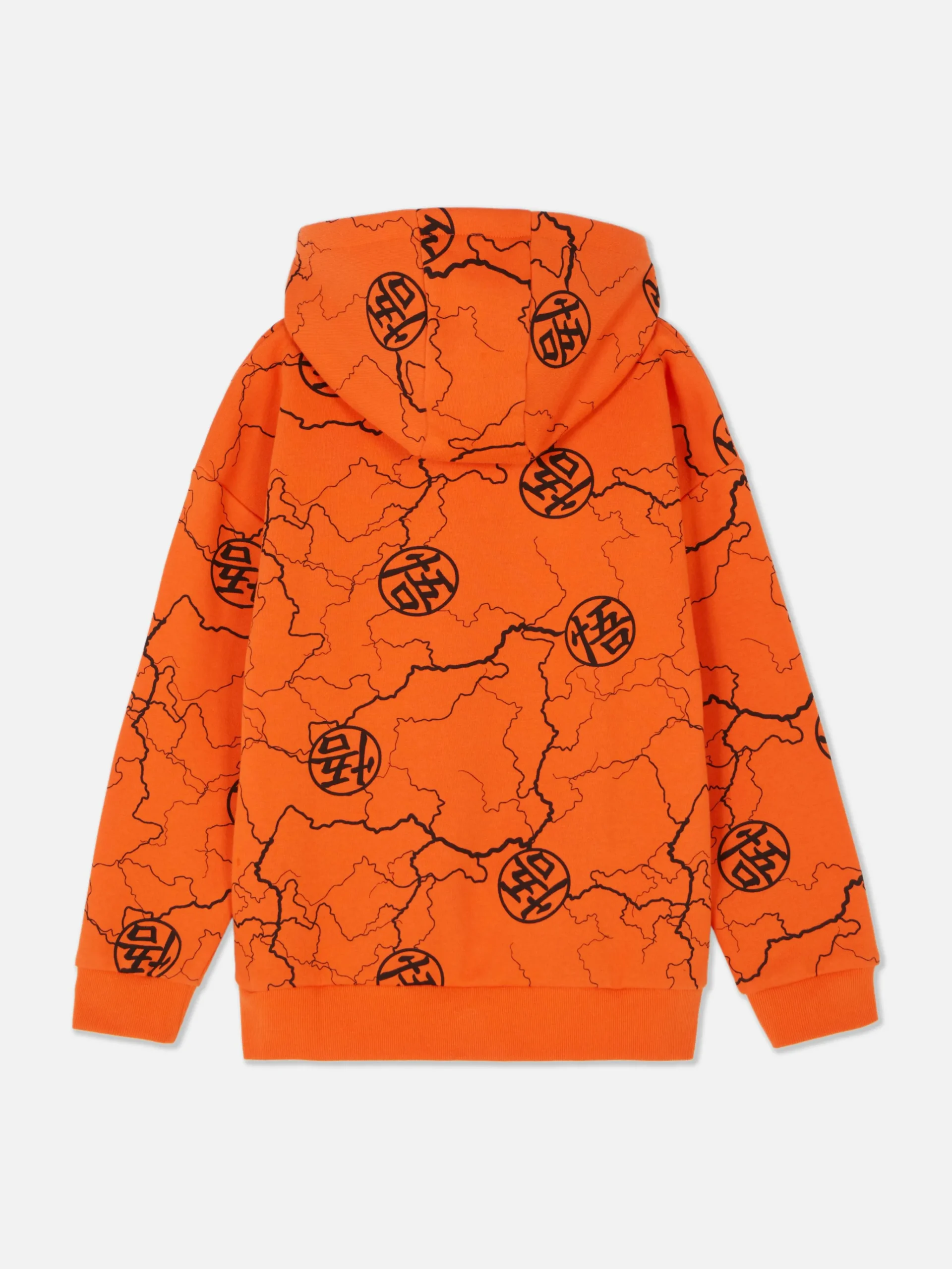 Primark Dragon Ball Z Logo Hoodie Orange Shop