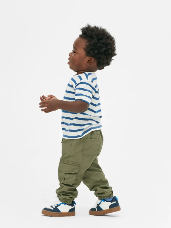 Primark Drawstring Cargo Joggers Olive Clearance