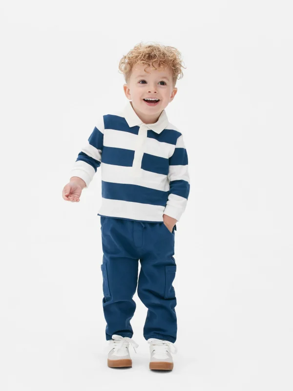 Primark Drawstring Cargo Pants Navy Fashion