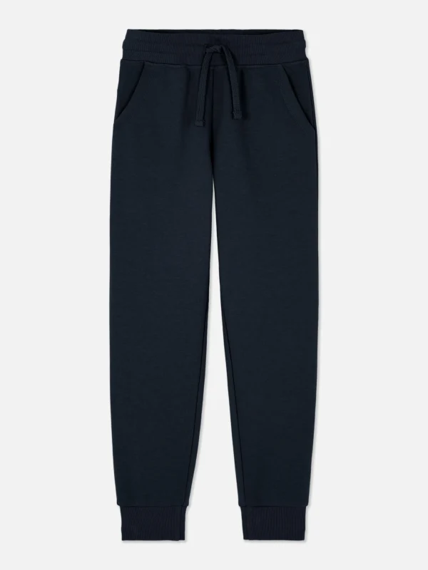 Primark Drawstring Cuffed Joggers Navy Shop