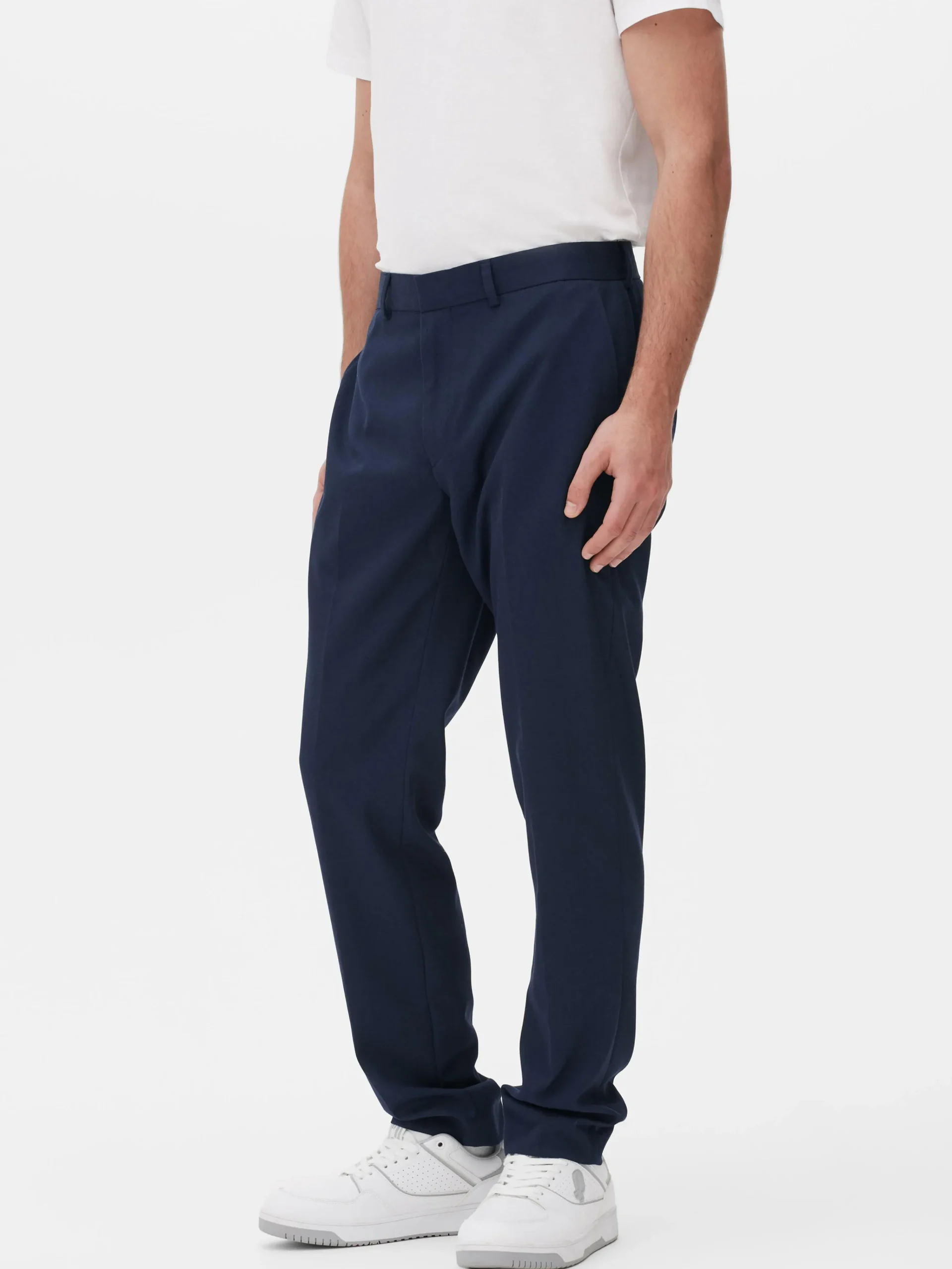Primark Dressy Twill Pants Navy Online