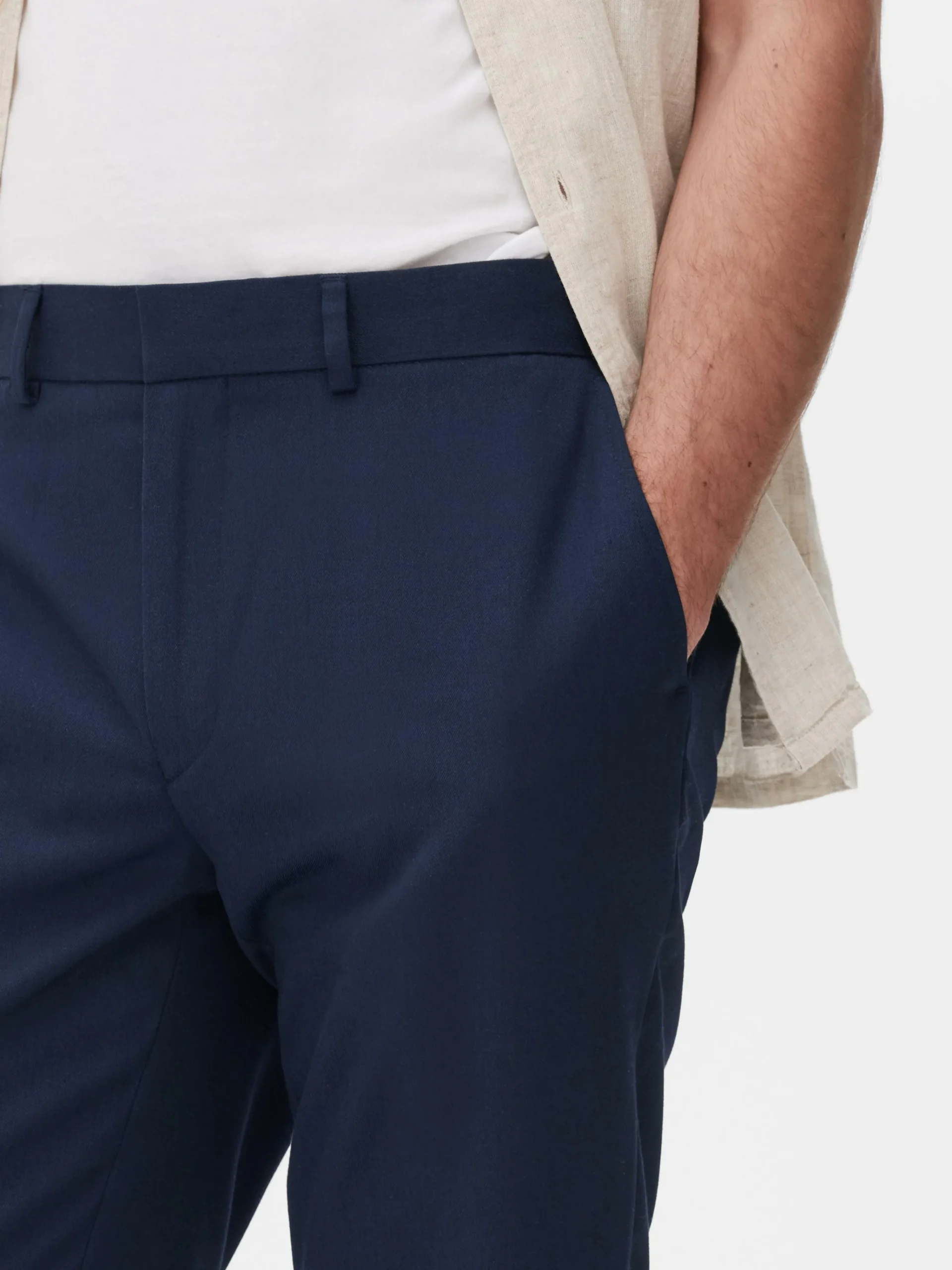 Primark Dressy Twill Pants Navy Online
