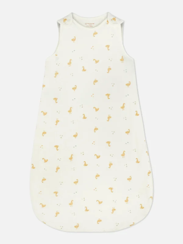 Primark Duck Print Sleeping Bag Yellow Clearance