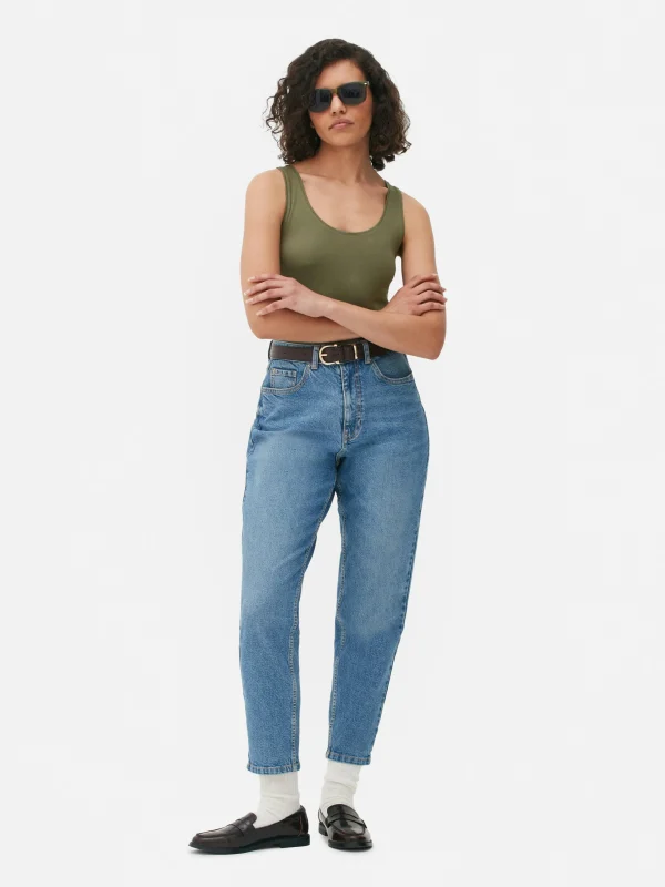 Primark Essential Stretch Tank Olive Hot