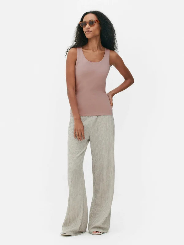 Primark Essential Stretch Tank Pink New