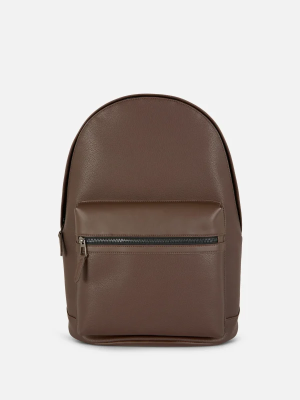 Primark Faux Leather Backpack Brown Fashion