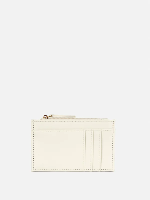 Primark Faux Leather Card Holder Ivory New