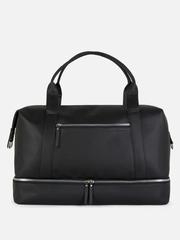 Primark Faux Leather Weekender Black Hot