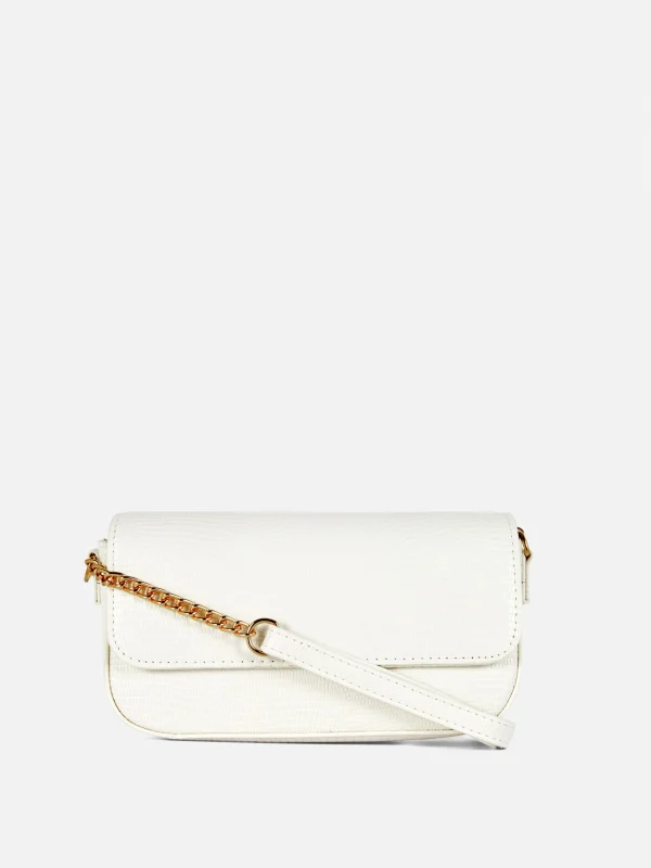 Primark Faux Snakeskin Crossbody Bag White Store