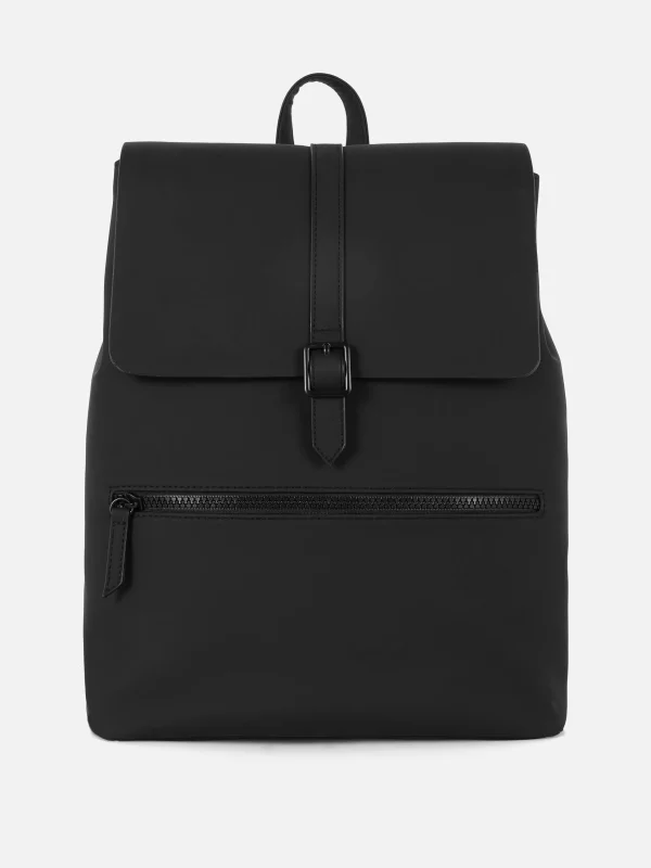 Primark Flap Backpack Black Clearance