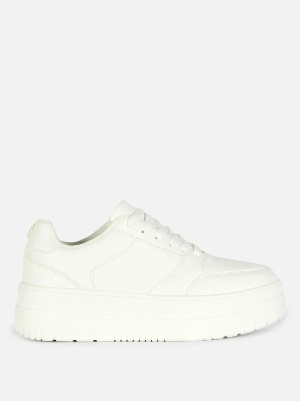 Primark Flatform Low Tops White Cheap