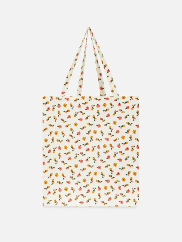 Primark Floral Shopper White Fashion