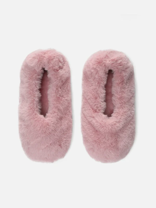 Primark Fluffy Footlet Slippers Pink Best Sale
