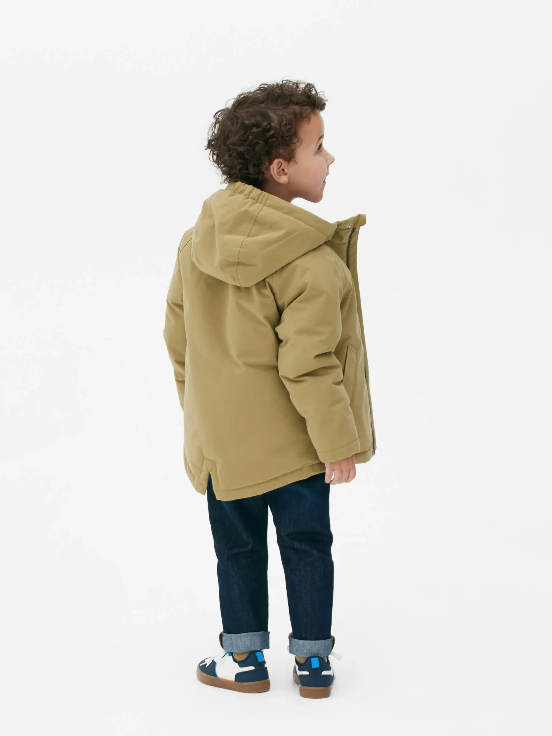 Primark Fluffy Lined Coat Tan Fashion
