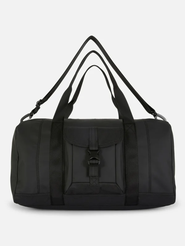 Primark Front Pocket Weekender Bag Black New