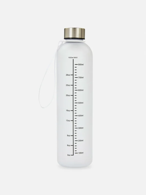 Primark Frosted Water Bottle White Clearance