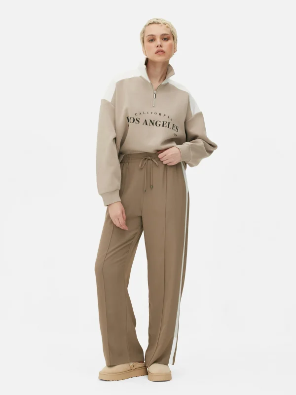 Primark Funnel Neck Graphic Sweatshirt Natural Store