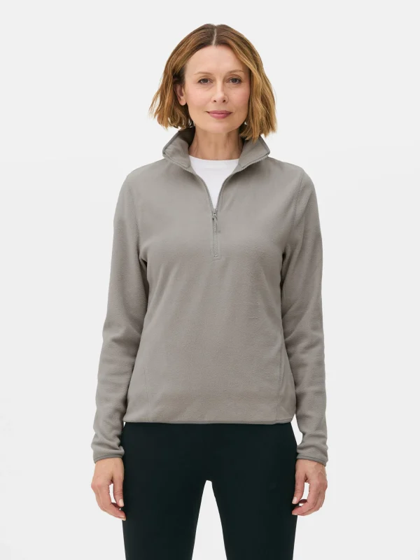 Primark Half-Zip Fleece Gray Best Sale