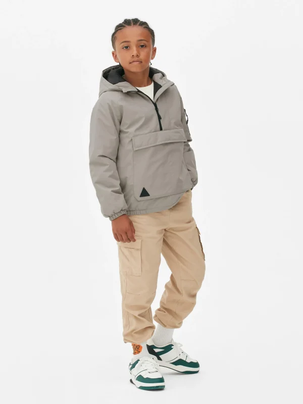 Primark Half-Zip Windbreaker Stone Discount