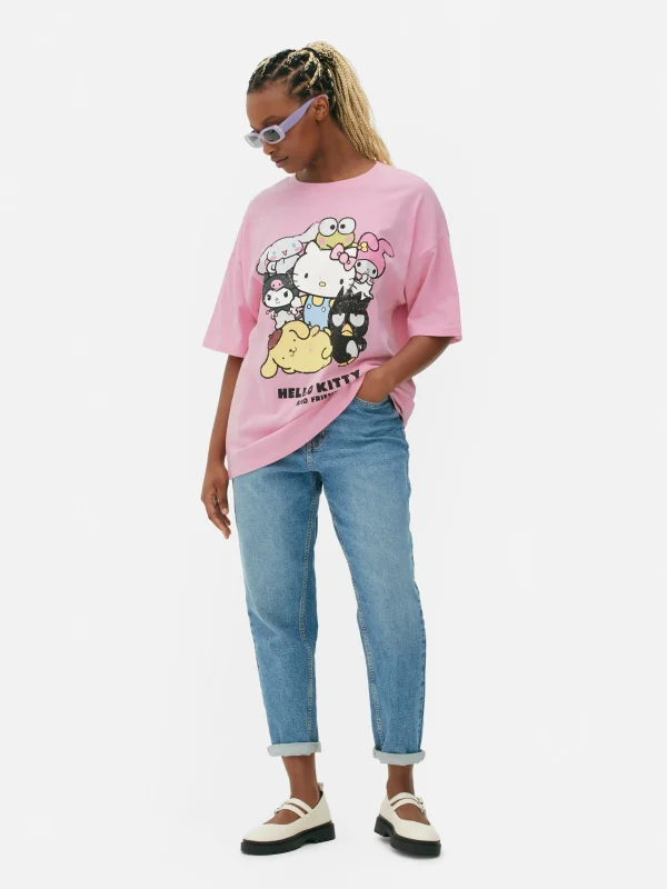 Primark Hello Kitty And Friends Oversized T-Shirt Pink Shop