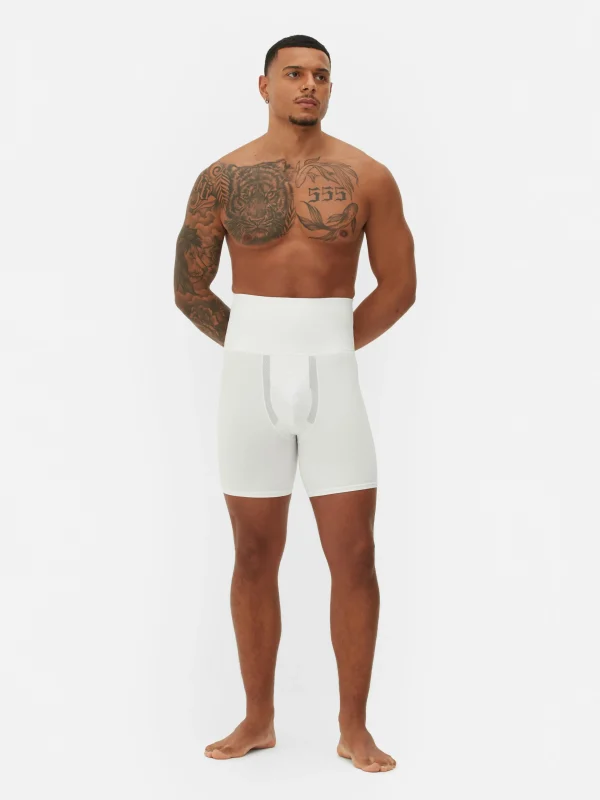 Primark High Waist Shapewear Boxer Briefs White Shop