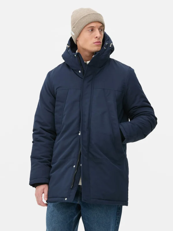 Primark Hooded Parka Navy Sale