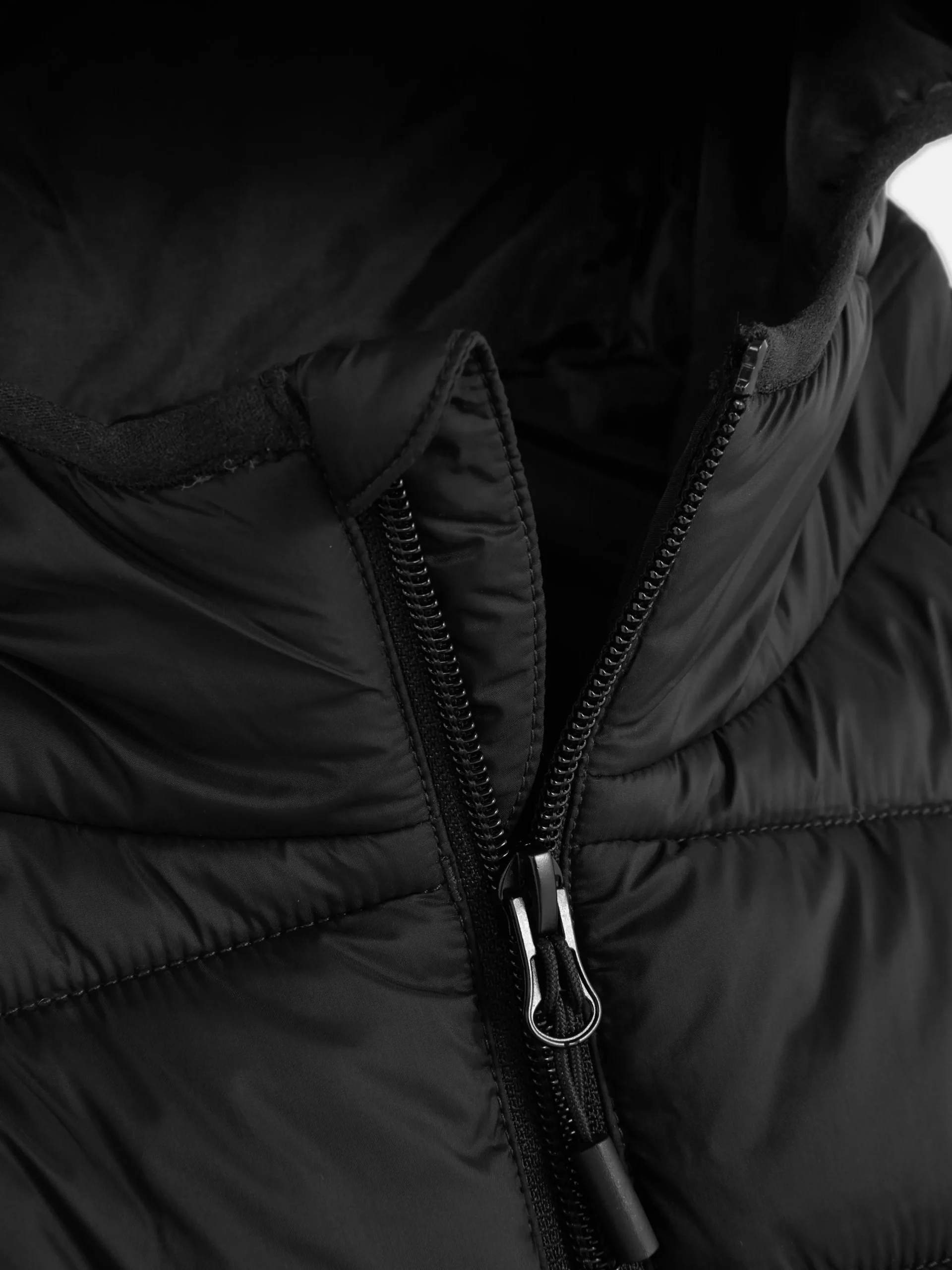 Primark Hooded Puffer Jacket Black New