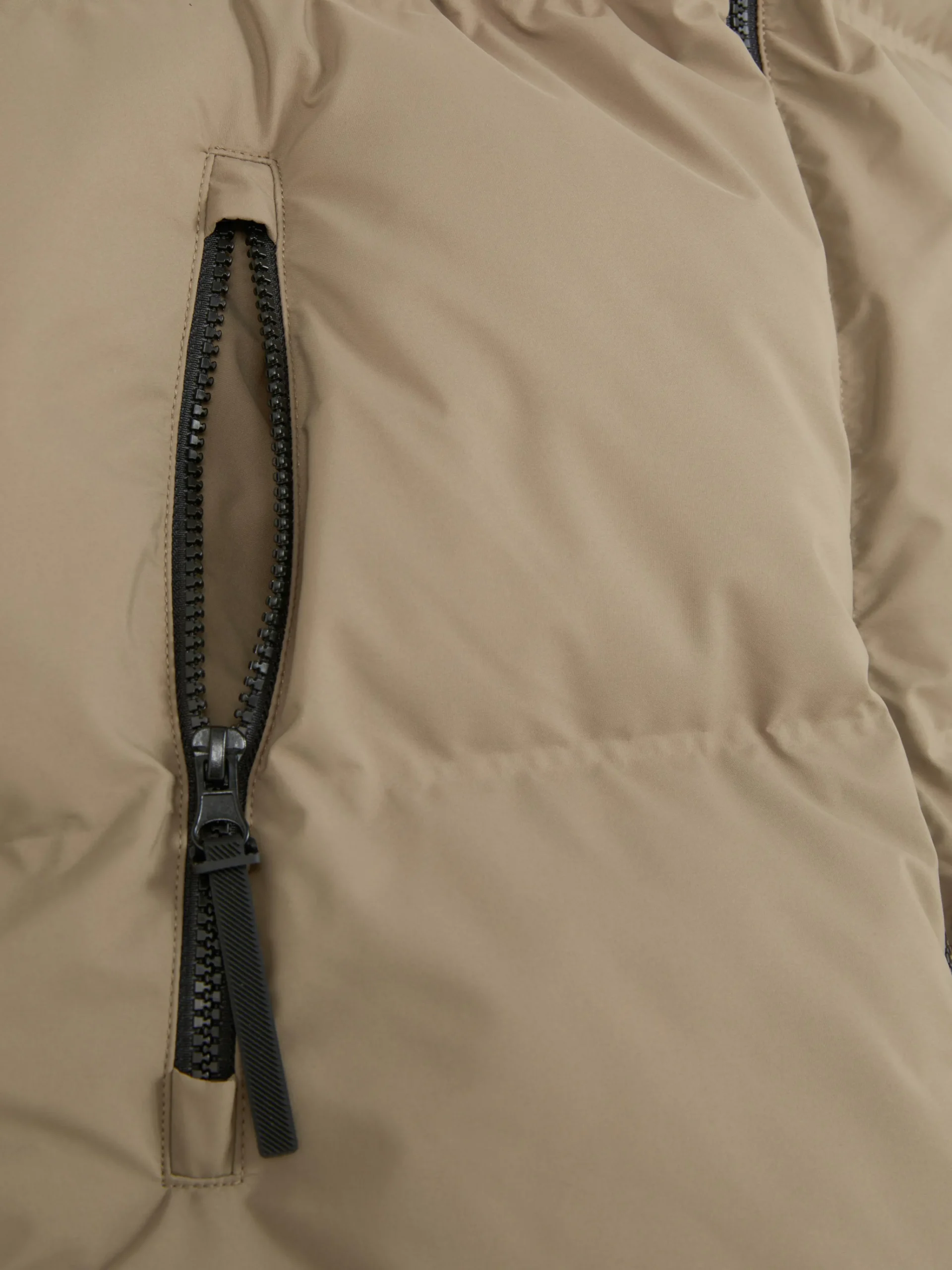 Primark Hooded Puffer Vest Tan Sale