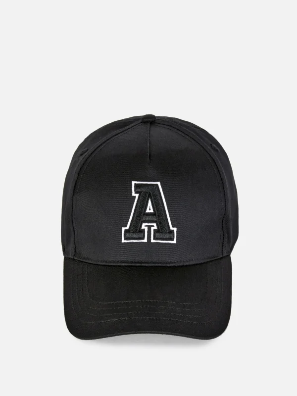 Primark Initial Baseball Cap Black Fashion