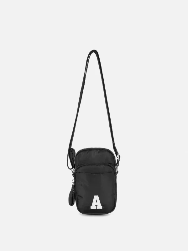 Primark Initial Detail Phone Bag Black Fashion