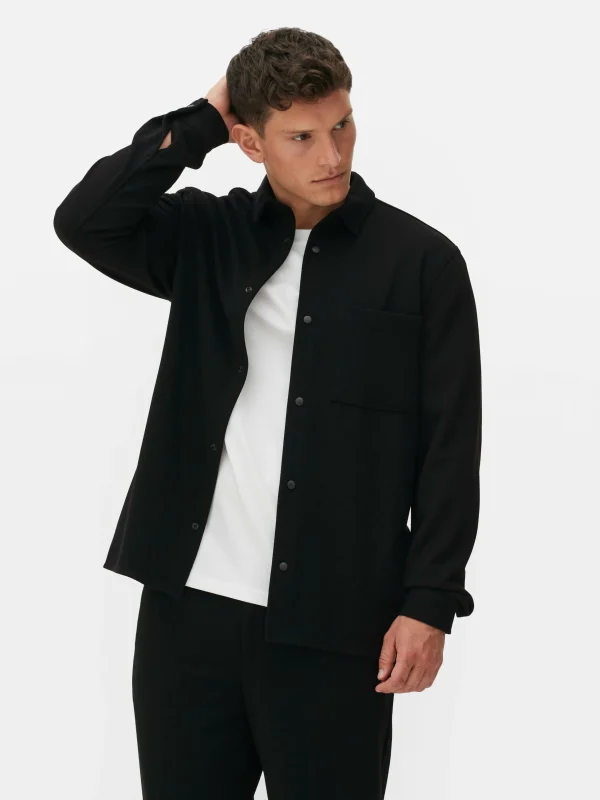 Primark Kem Jersey Overshirt Black Flash Sale
