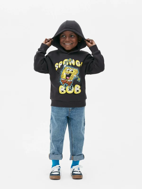 Primark Kids' SpongeBob SquarePants Hoodie Charcoal Store