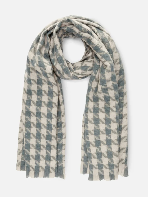 Primark Long Patterned Scarf Blue Best