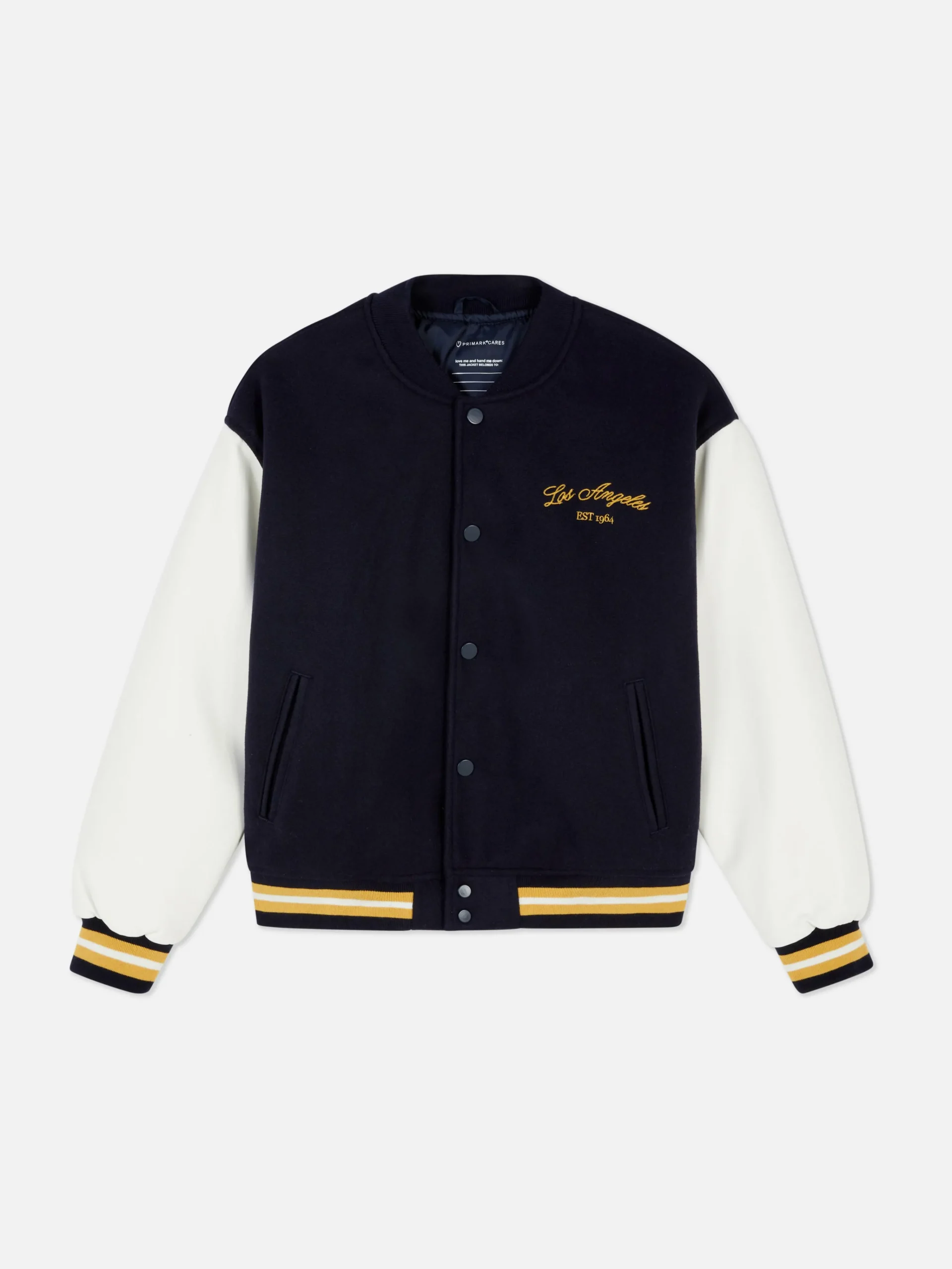 Primark Los Angeles Varsity Jacket Navy Flash Sale