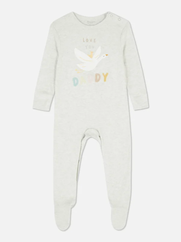 Primark Love You Daddy Sleeper White Fashion