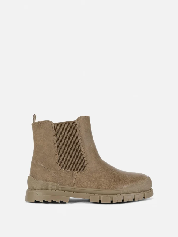 Primark Lug Sole Chelsea Boots Tan Cheap