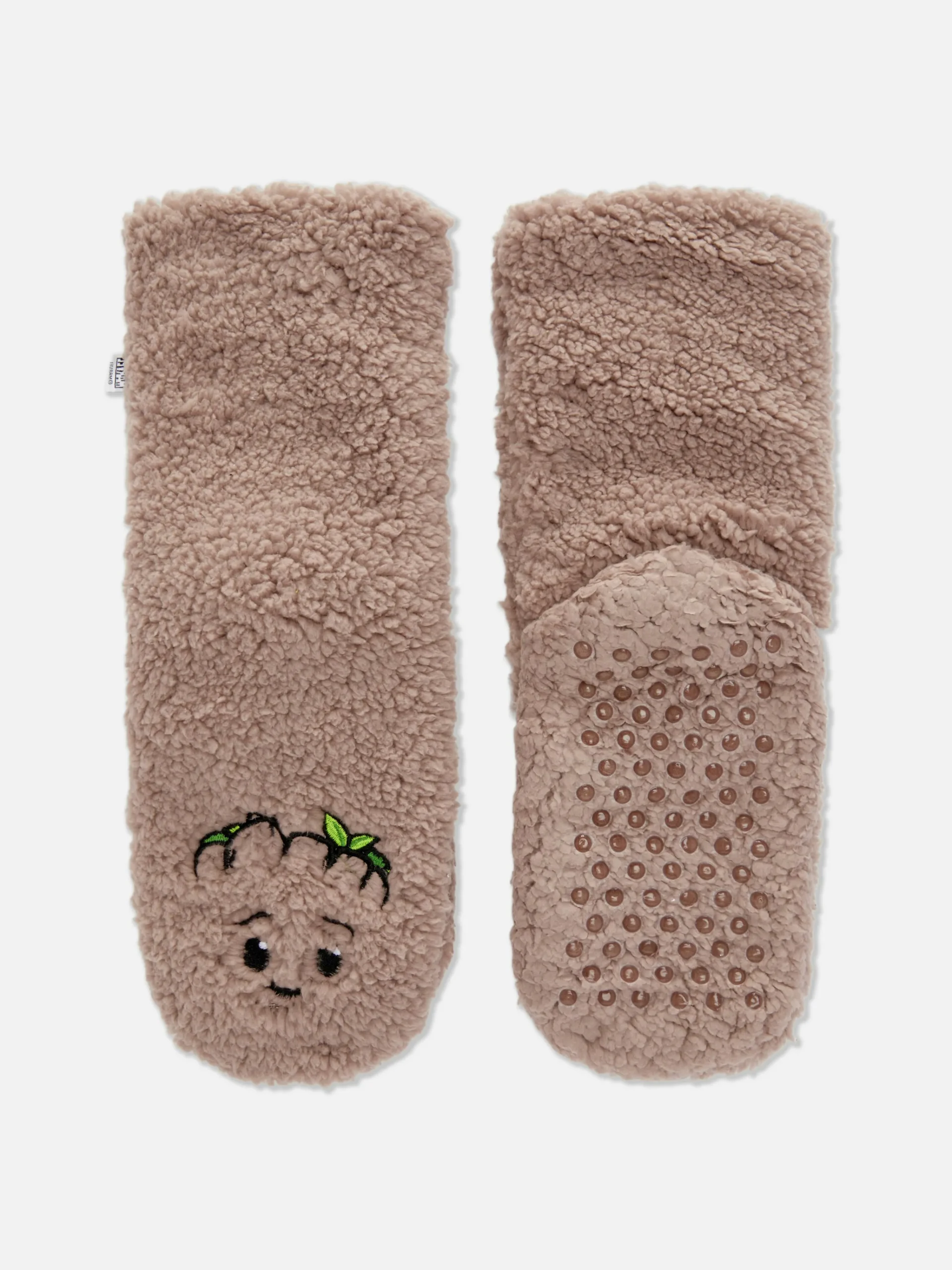 Primark Marvel Baby Groot Slipper Socks Brown New