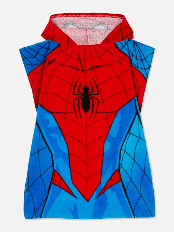 Primark Marvel Spider-Man Hooded Towel Red Hot