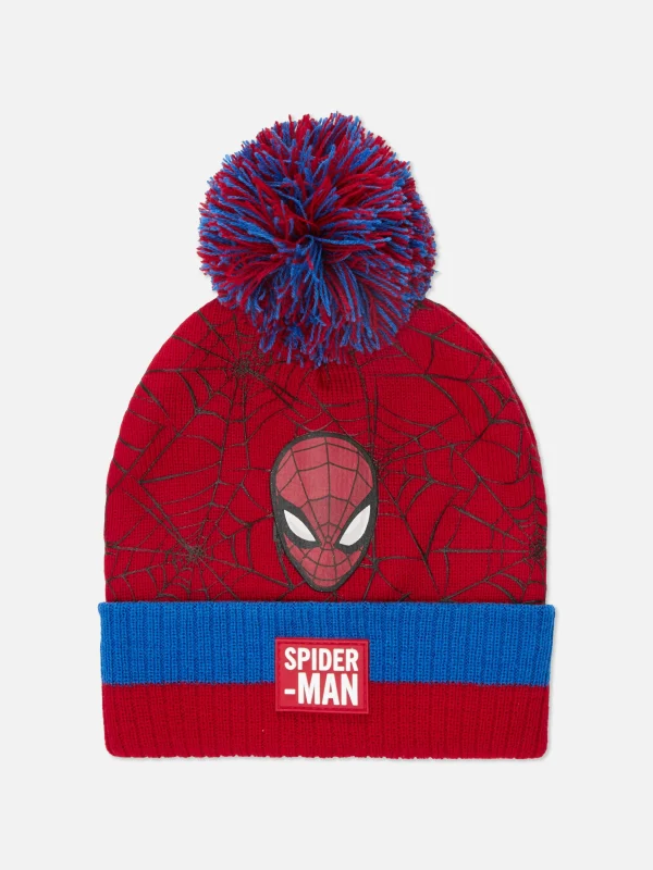 Primark MARVEL Spider-Man Pompom Beanie Hat Red Fashion