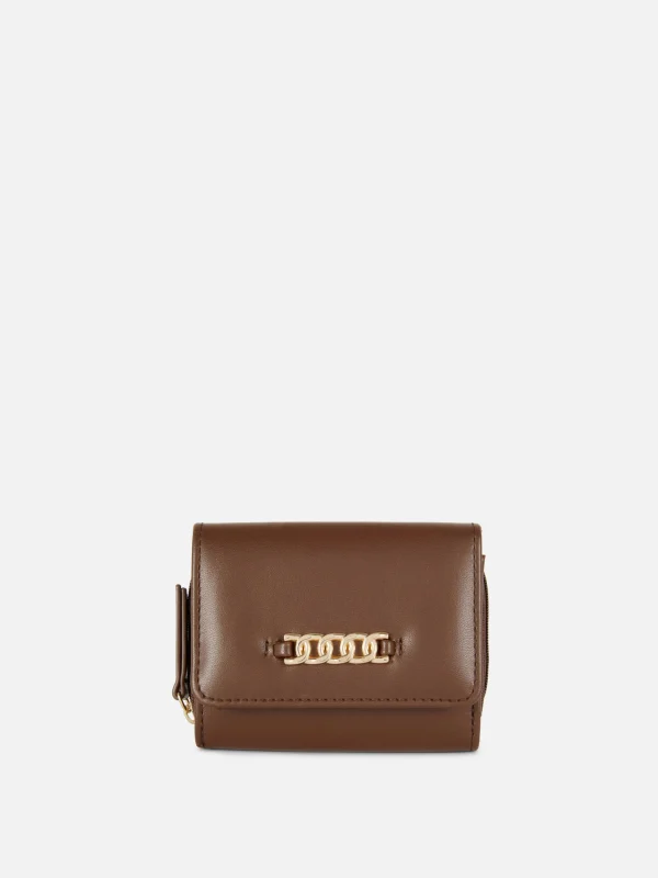 Primark Medium Chain Detail Purse Chocolate Hot