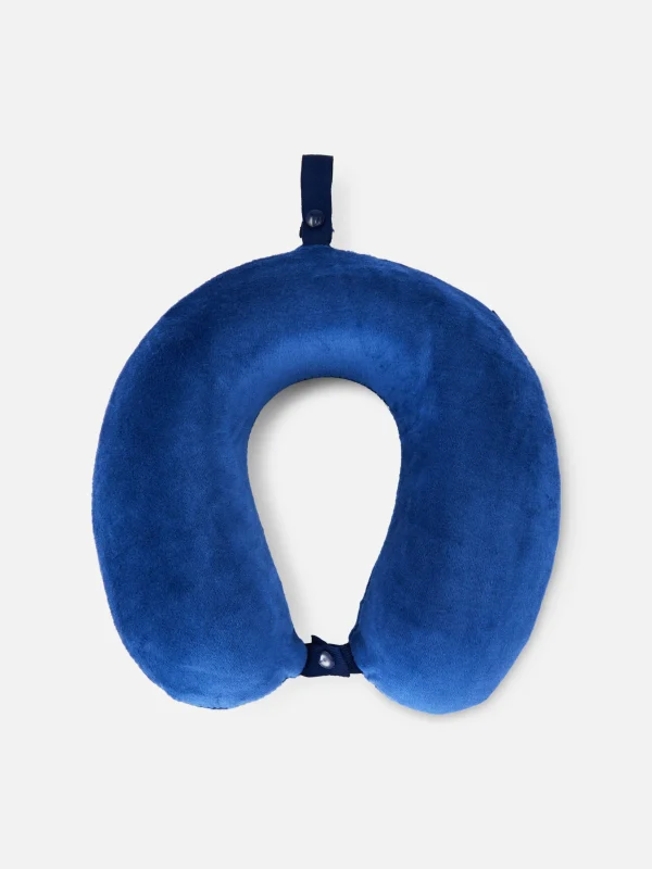 Primark Memory Foam Travel Pillow Navy New