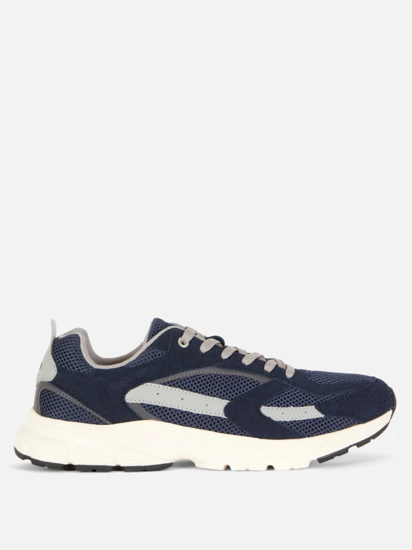 Primark Mesh Panel Sports Sneakers Navy Fashion