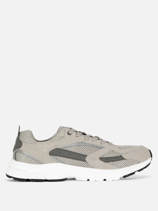 Primark Mesh Panel Sports Sneakers Gray Best