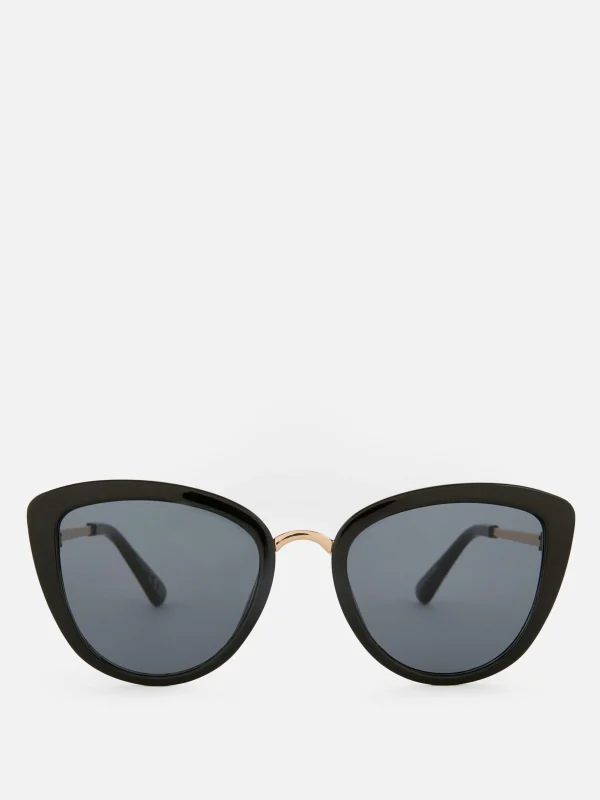 Primark Metal Trim Cat Eye Sunglasses Black Cheap